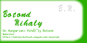 botond mihaly business card